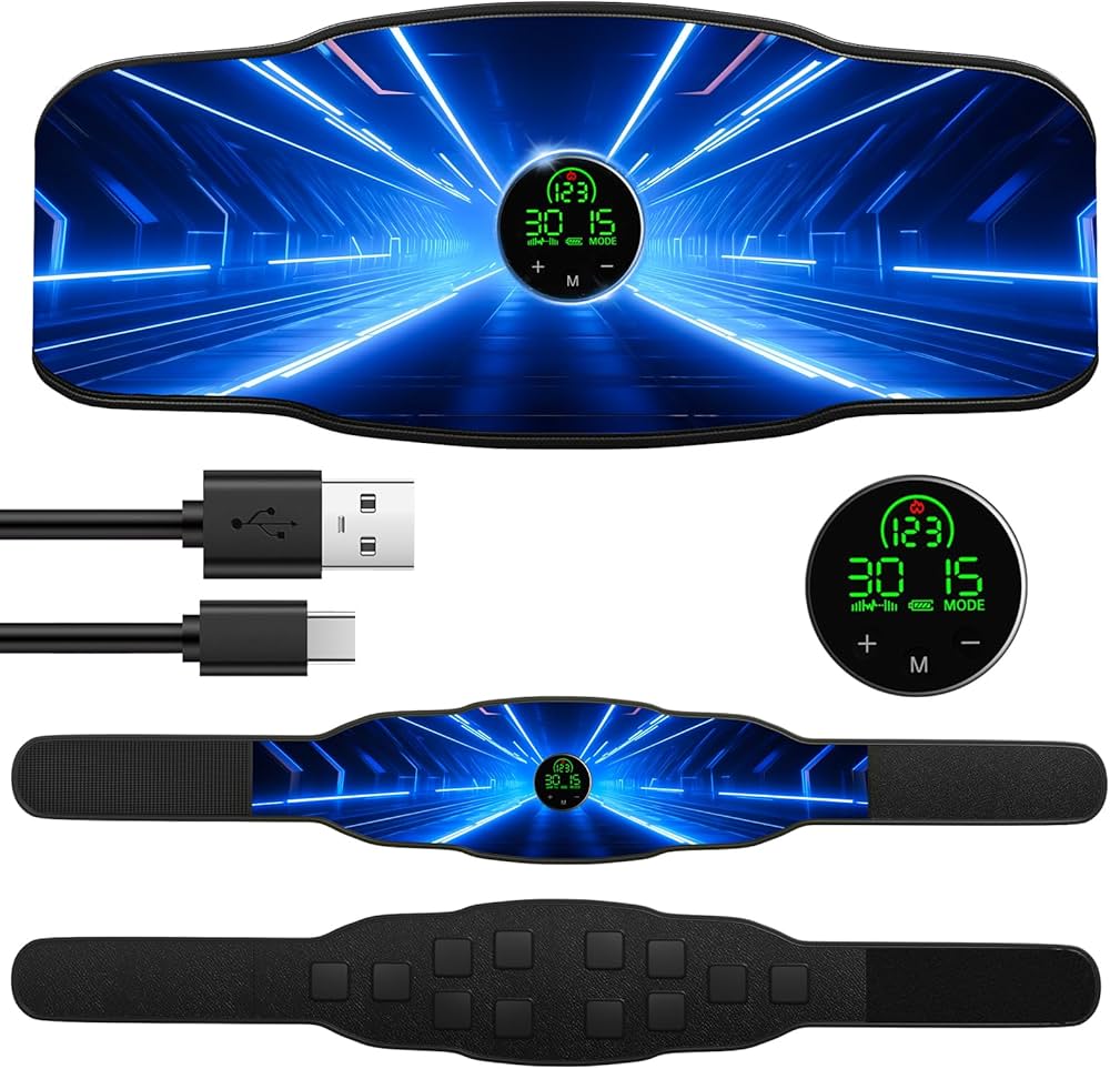 Amazon.co.jp: 【2024最新強化版 EMS腹筋ベルト カロリー画面表示】EMS